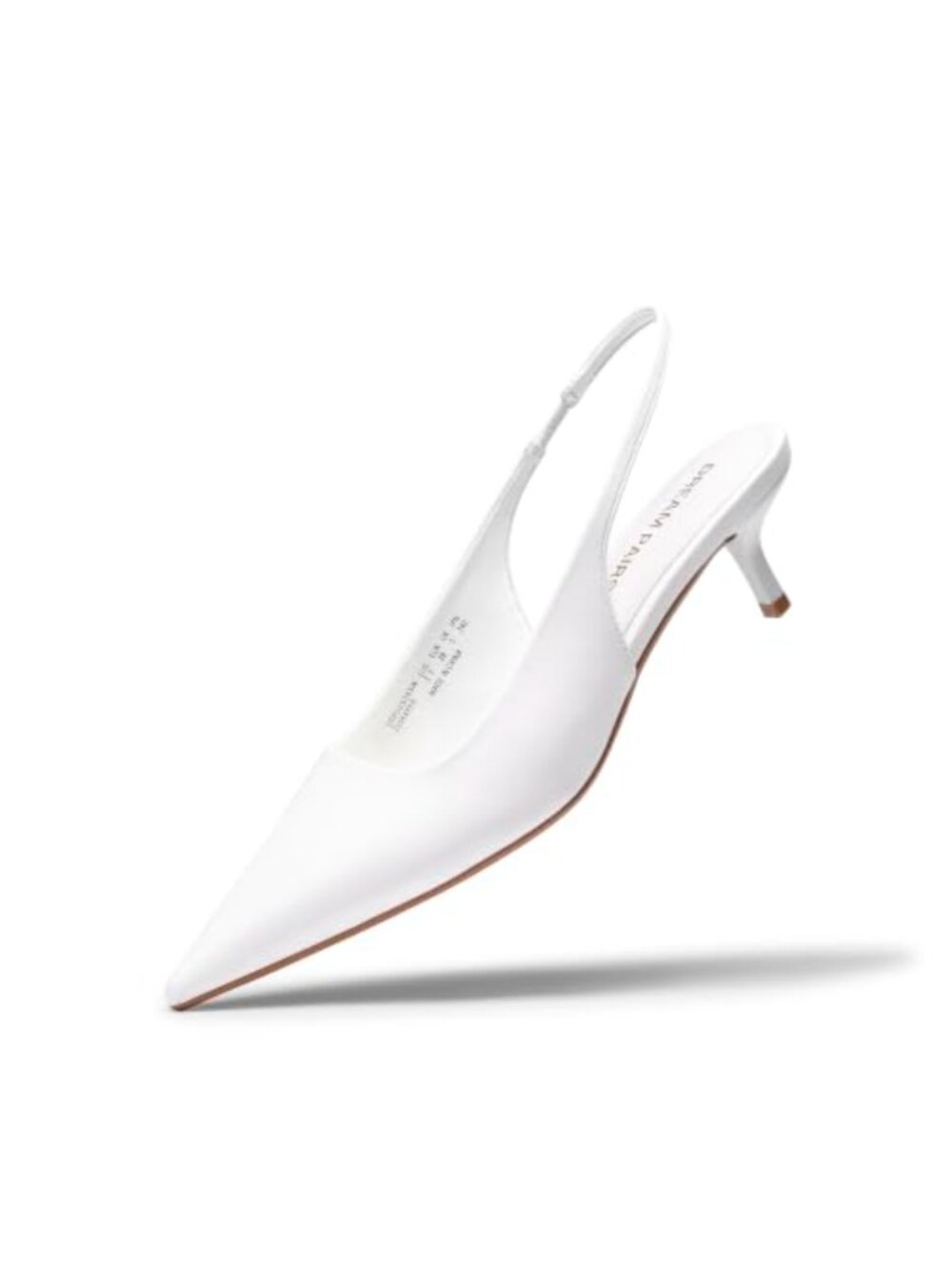 Dream Pairs Womens Slingback Kitten Heels Pumps Pointed Toe Faux Leather